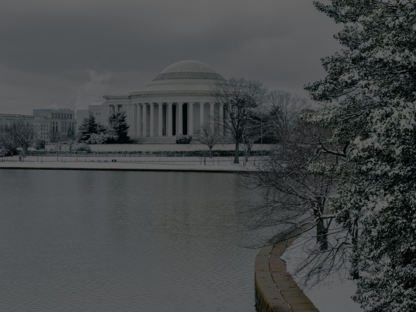 Jefferson Memorial in winter