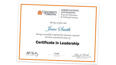 Certificate in Leadership