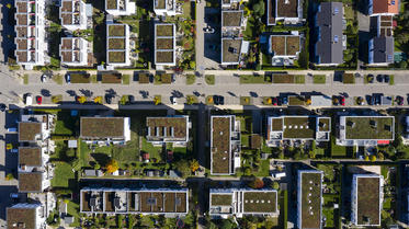 Aerial view of property