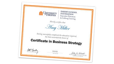 Certificate in Business Strategy