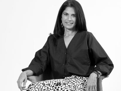 Sandhya Chhabra seated