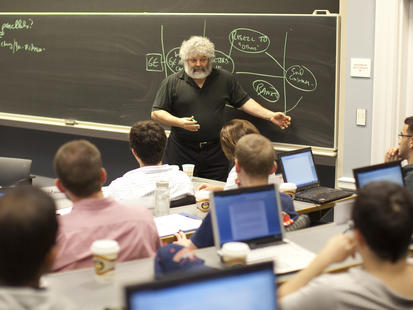 Ed Freeman teaching in a classroom