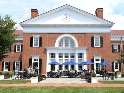 Flager Courtyard with Students