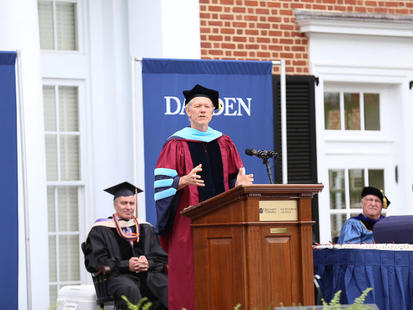 Dean Beardsley at the Lectern