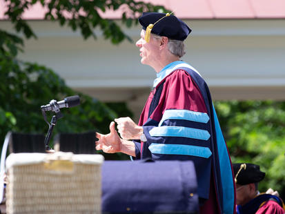 Dean Beardsley at the Lectern