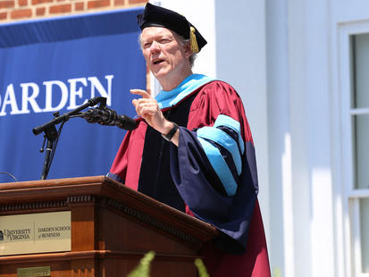 Dean Beardsley at the Lectern