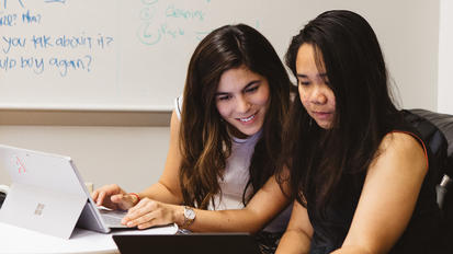 Students studying together