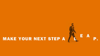 Make your next step a leap.