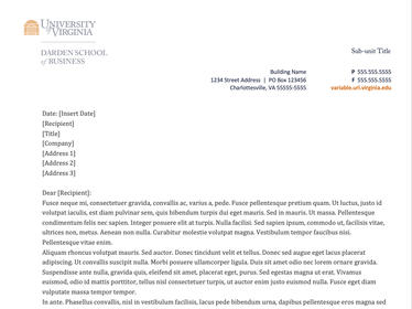 Darden Letterhead doc template